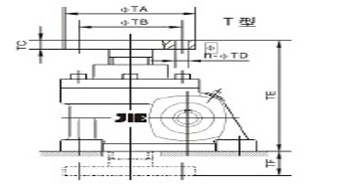 蜗轮丝杆减速机JRSS-T系列详细图纸